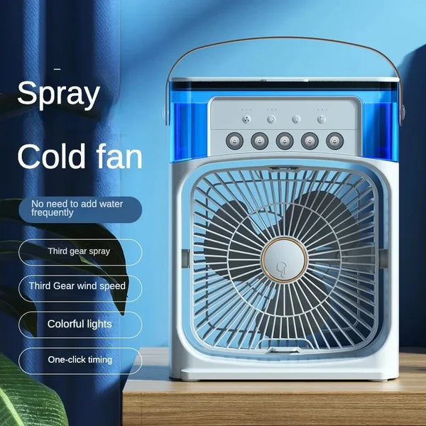 2024 Humidifier Fan AIr Conditioner Household Small Air Cooler Hydrocooling Portable Air Adjustment For Home 3 Speed Fan